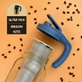 thumbnail image 2 of Premium Stainless Steel Mason Jar Ice Coffee Maker Ice Tea Infuser Thick Mesh Coffee Filter Strainer,1 x Coffee Filter, 2 of 6
