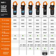 Klein Tools 400A AC/DC Auto-Ranging Smart Digital Clamp Meter