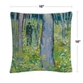 thumbnail image 2 of Van Gogh 'Undergrowth With Two Figures' 16 X 16 Decorative Throw Pillow, 2 of 4