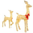 thumbnail image 6 of EasingRoom Christmas Decorations, 2-PCS  Yard Deer Decor Family Set for Indoor or Outdoor Yard Art- with 210 Warm White LED Lights,Gold, 6 of 6