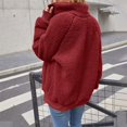 thumbnail image 3 of Vedolay Womens 2023 Coat Womens Jackets Open Front Long Sleeve Fitted Ruffle Casual Office Jacket,Red L, 3 of 5