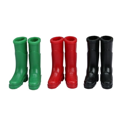 

3 Pairs of Simulation Boot Model Decors Simple Mini House Boots Accessories