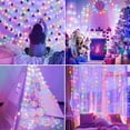 thumbnail image 2 of 100 LED Curtain Lights, USB Window Lights, 3m x 1m 8 Modes Remote Control Fairy Light Waterproof LED Copper String Lights for Outdoor Indoor Wedding Party Garden Bedroom Decoration (Multicolor), 2 of 13
