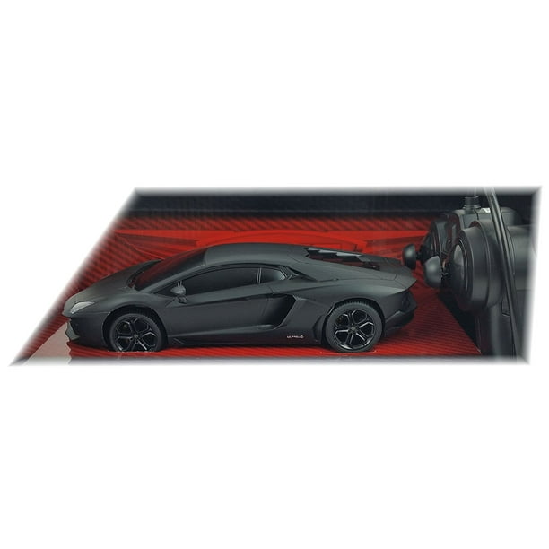 Radio Control Beautiful Sleek Midnight Black Lamborghini By Luxe Radio Control Black Lamborghini Aventador Walmart Com Walmart Com