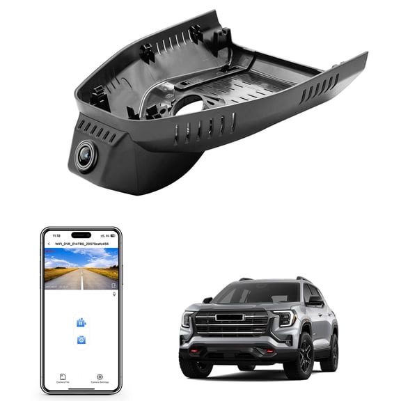 Mangoal 4K Dash Cam Starvis Sensor Custom Fit for GMC Terrain 2025 2026(Model C), SL SLE SLT AT4 Denali, OEM Look, UHD 2160P Video, WiFi & App, GPS, 64GB Card