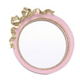 thumbnail image 3 of 1Pc Round Make Up Bowknot Mirror Women Small Mirror Portable Resin Makeup Mirror, 3 of 8