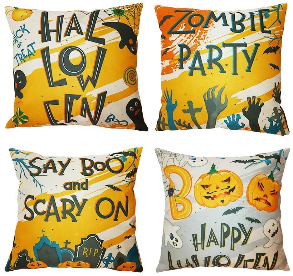 outdoor halloween pillow covers