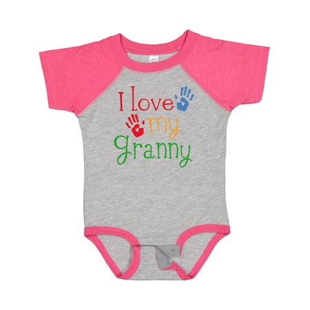 

Inktastic I Love My Granny Gift Baby Boy or Baby Girl Bodysuit