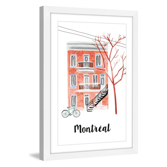 "Montreal Apartment" Framed Painting Art Print, 24.0" x 1.5"