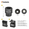 thumbnail image 4 of EWK 36mm 3/4 Inch Flywheel Locking Holder Water Pump Holding Tool 12 Pt Socket for Duramax 6.6L Engine, 4 of 10