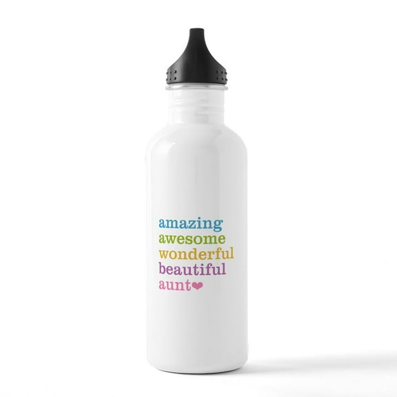 CafePress - Amazing Aunt Stainless Water Bottle 1 - Stainless Steel Water Bottle, Sports Bottle, 1.0L