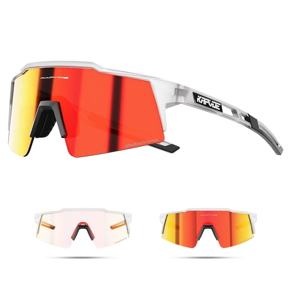 Gafas para Ciclismo KAPVOE K9023 Fotocromáticas UV400 para Hombre y Mujer