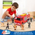 thumbnail image 4 of Figuras de acción HAPTIME Firefighter de 4 pulgadas, 8 piezas, +3 años, 4 of 6