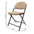 thumbnail image 3 of Silla Plegable Mainstays 76.5 cm de Resina Beige, 3 of 4