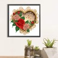 thumbnail image 2 of Pintura de diamante 5D DIY Kit de taladro en forma especial parcial Corazón Decoración del hogar JShteea El nuevo, 2 of 9