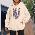 thumbnail image 2 of Womens Oversized Sweatshirts Graphic Print Long Sleeve Hoodies Cute Loose Pullover Shirts Fall Fashion Casual Clothes, 2 of 4