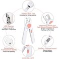 thumbnail image 2 of Dog Cat Nail Clipper, Professional Pet Nail Clipper with LED Light and Nail File and Splash Guard, Dog Grooming Safety LED Bloodline Nail Clipper, Pin, 2 of 5
