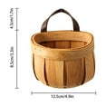 thumbnail image 3 of Clearance Food Storage under $5 Wood Chips Basket Kitchen Storage Basket Fruit Basket Snacks Bread Basket Flowers Basket Sundries Organizer Basket Hand Woven Basket, 3 of 6