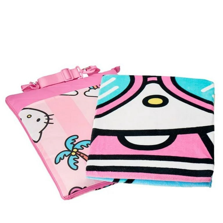 Character Outdoor Picnic Blanket with Beach Towel Set Hello Kitty