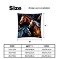 thumbnail image 5 of Horse Pillow Covers Inserts - Set of 2 Chair Pillow Covers, Decorative Pillows - Available in 16x16, 18x18, and 20x20 Inches with Unique Patterns for Any Occasion, 5 of 6
