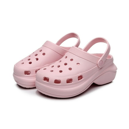

Women‘s Platform Clogs Lightweight Breathable EVA Solid Plain Toe Women‘s Slipper