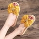 thumbnail image 5 of Alpargata de paja de imitación, sandalias para mujer, pantuflas de mujer con tacón plano y playa plana floral Wmkox8yii  ytu6724, 5 of 5