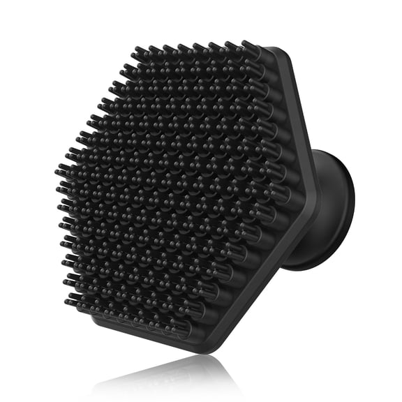 1pc Silicone Face Scrubber for Women Men, Gentle Exfoliator Pad & Massager, Facial Cleansing Brush Silicone Face Wash Brush Removes Dead & Dry Skin (Black)