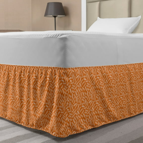 Ambesonne Traditional Multi-color Wrap Around Microfiber Bed Skirt, Full