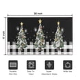 thumbnail image 5 of Christmas Doormat Buffalo Plaid Christmas Tree Merry Christmas Floor Mat,Xmas Winter Holiday Non Slip Low-Profile Sink Mat Decorations for Home Kitchen 17x30 Inches, 5 of 7