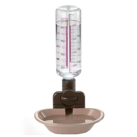 UPC: 0803840500002 | Richell Pet Water Rehydration Station – Bottle works with Gravity to Keep Bowl Fun  Includes Bottle and Dish