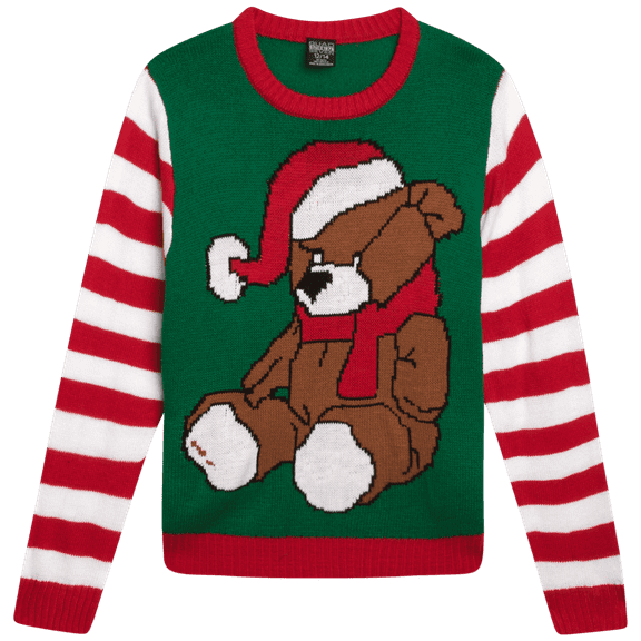 Quad Seven Boys' Ugly Christmas Sweater - Novelty Xmas Holiday Party Pullover (4-18)