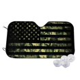 thumbnail image 2 of Lsque American Flag Camo Car Windshield Sun Shade | Accordion Folding Style Auto Shade for Car Truck SUV Van | Blocks UV Rays Sun Visor Protector | Small, 2 of 7