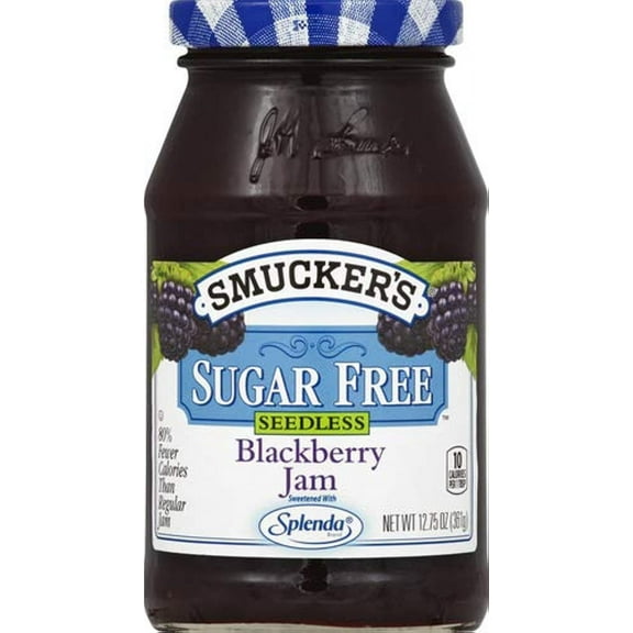 Smucker's Sugar Free Seedless Blackberry Jam, 12.7500-Ounce (Pack of 6)