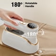 thumbnail image 7 of Portable Handheld Steamer Iron - Travel Steamer Iron for Clothes 4Mode With Led Screen, Foldable Travel Steamer Iron For Clothes Remover, Garment Steamer for Home, Dorm, Travel, White, 7 of 7