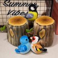 thumbnail image 4 of Muñeco de peluche con forma de nido de pájaro en miniatura, casa en el árbol, estilo kawaii, combinación de pájaro y nido de colores,, 4 of 5