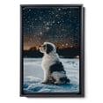 thumbnail image 2 of Hudo Dog Christmas Canvas Wall Art, Old English Sheepdog Dog Wall Art Prints Dogs Hanging Wall Pictures Decoration for Holiday Living Room Bedroom Bathroom, 2 of 5