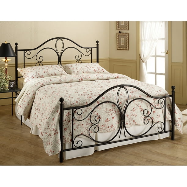 Hillsdale Furniture Milwaukee Antique Brown Metal Scroll Queen Bed