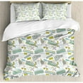 thumbnail image 3 of Ambesonne Steam Engine Choo Choo Train Duvet Cover Set, 3 of 3