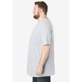 thumbnail image 4 of KingSize Men's Big & Tall Shrink-Less Lightweight Longer-Length Crewneck Pocket T-Shirt, 4 of 6