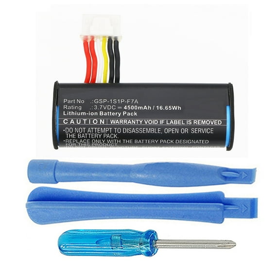 GSP-1S1P-F7A, I0314A Battery Replacement for JBL Flip 6 Speaker 4500mAh