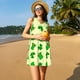 thumbnail image 3 of Easygdp St. Patrick's Day para Vestido Transpirable de Mujer, Vestido Suelto de Manga Corta con Pliegues y Bolsillos para el Verano, 3 of 7