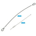 thumbnail image 3 of Unique Bargains 1Ft 2mm Dia Stainless Steel Safety Cable Lock with Double Loop Screwed Wire Cable Black 5 Pack, 3 of 7