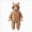 A71-Khaki, variant on KJameas Baby Boys Girls Jumpsuit Fuzzy Fleece Bunny Costume Zip Up Footed