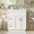thumbnail image 3 of MODERNLUXE 30" Bathroom Vanity with Sink Combo,Freestanding Modern Bathroom Storage Cabinet with 2 Drawers, Adjustable Shelf & Soft Closing Doors,Solid Wood Vanity Cabinets, White, 3 of 11