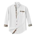 thumbnail image 6 of USNSM Mens Dress Shirts Long Sleeve Button Down Casual Shirts for Men Inner Contrast Formal Business Work Shirt White XL, 6 of 6
