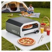 Outdoor Pizza Oven 16 Inch, Propane Gas Pizza Maker, Portable Pizza Oven with Electric Rotator, Thick Pizza Stone, Carry Bag for Backyard Camping