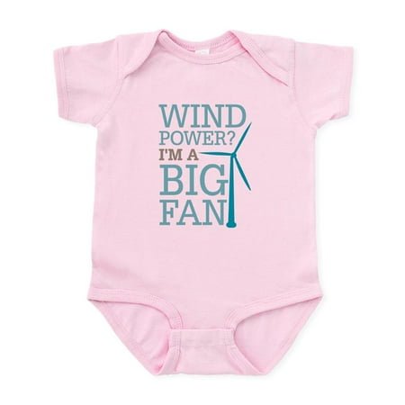 

CafePress - Wind Power Big Fan Infant Bodysuit - Baby Light Bodysuit Size Newborn - 24 Months