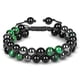 thumbnail image 1 of Pulseras de ojo de tigre verde para hombres, mujeres, pulsera de protección triple curativa, pulseras de cuentas de cristal de obsidiana de hematita natural de 8 mm que traen suerte y salud, 1 of 4