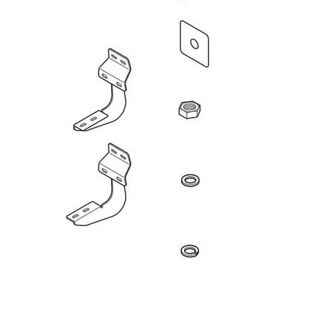 Raptor Rb 0301 Bk Slide Track Bracket Kit Fits select: 2015-2022 FORD F150, 2017-2022 FORD F250