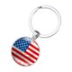 thumbnail image 3 of Qarigey Llavero con colgante de banderas nacionales de fútbol Accesorios de disfraces equipo americano de plata, 3 of 5